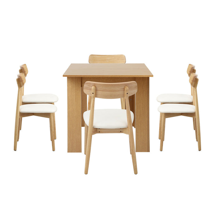 Orebello Extendable 120-160cm Dining Table Set | 5-7 Seater Premium Modern Dining Table Set