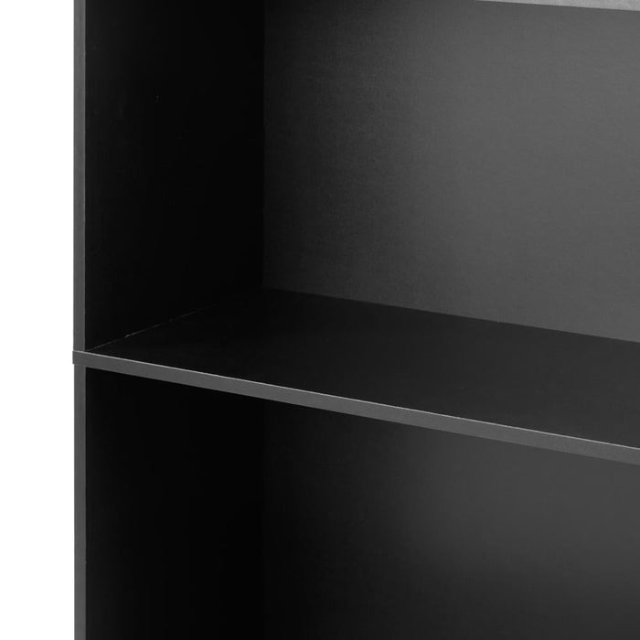 Milanese 5 Tier Wooden Display Unit | Modern Wooden Bookshelf Storage Shelving Unit