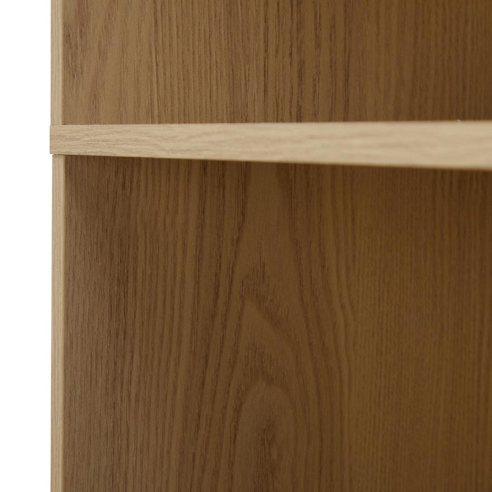 Milanese 5 Tier Wooden Display Unit | Modern Wooden Bookshelf Storage Shelving Unit