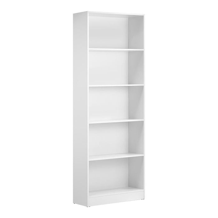 Milanese 5 Tier Wooden Display Unit | Modern Wooden Bookshelf Storage Shelving Unit