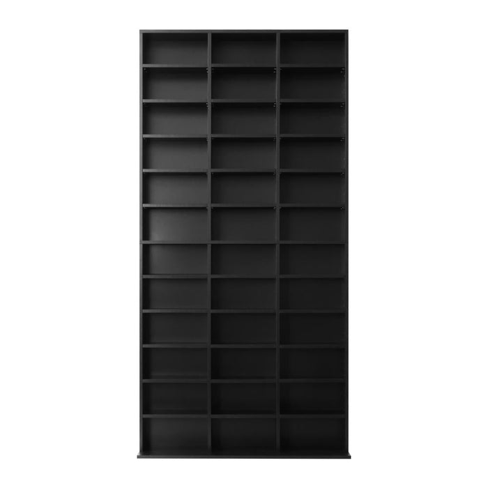 Oikiture 36 Slot Adjustable Wooden Display Unit | Modern Wooden Bookshelf Storage Shelf Unit