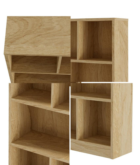Milanese 8 Cube Wooden Display Unit | Modern Wooden Bookshelf Storage Shelving Unit