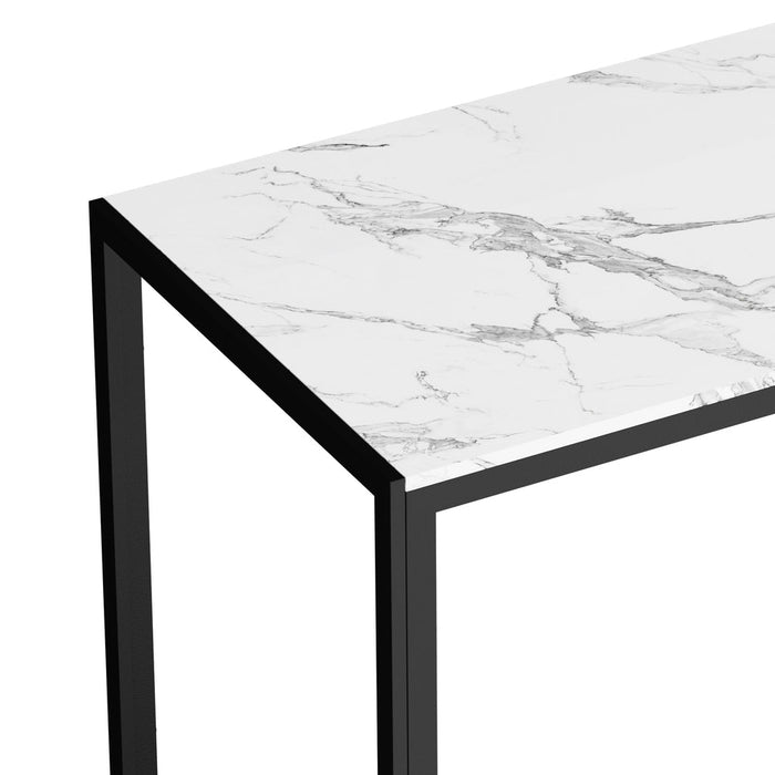 Toscana 120 or 140cm Modern Wooden Metal Dining Table | Contemporary Black Dining Table