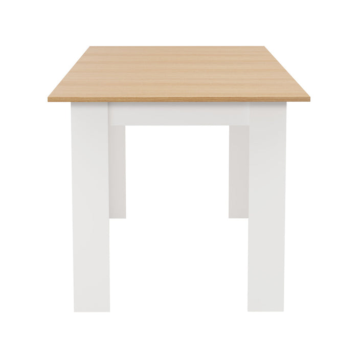 Bianco Nuovo Extendable 160-200cm Dining Table | Wooden Finish Modern Kitchen Table