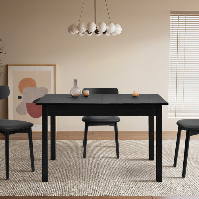 Tuscana Extendable 120-160cm Dining Table | Versatile Woodgrain Finish Modern Kitchen Table