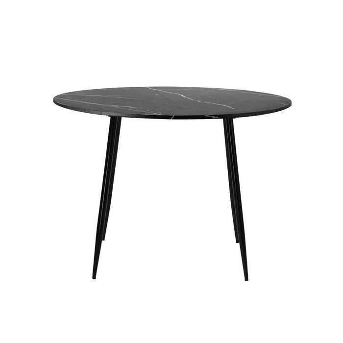 Amalfi Dios Marble Style Round Dining Table | Premium Modern 110cm Dining Table Marble Style Top