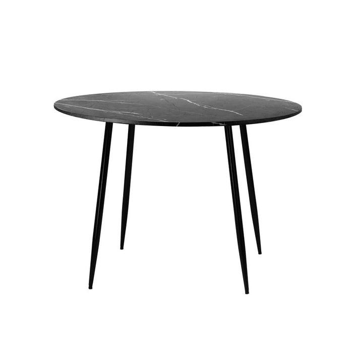 Amalfi Dios Marble Style Round Dining Table | Premium Modern 110cm Dining Table Marble Style Top