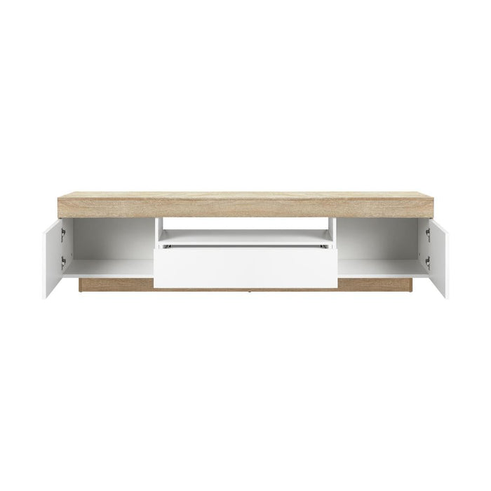180cm Darton LED Wooden TV Cabinet Entertainment Unit |Modern TV Unit with Storage