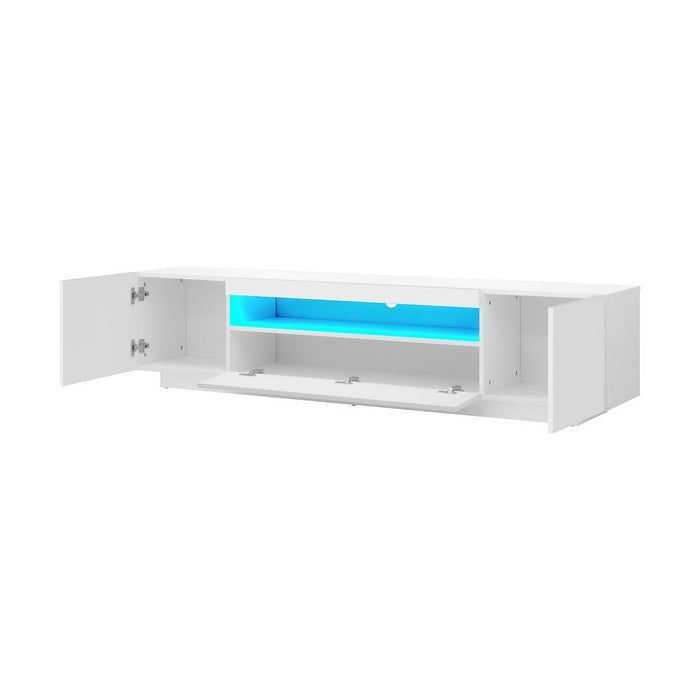 Markus LED 16 Light TV Cabinet 180cm Entertainment Unit | Hi Gloss TV Unit Stand