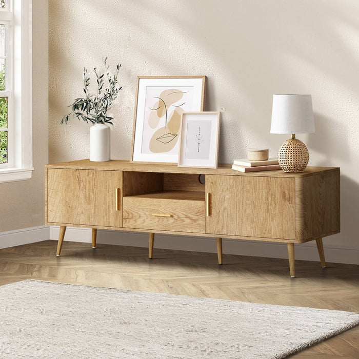 160cm Nordi Luxe TV Entertainment Unit | Scandi TV Cabinet with Storage