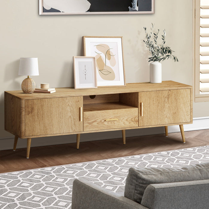 160cm Nordi Luxe TV Entertainment Unit | Scandi TV Cabinet with Storage