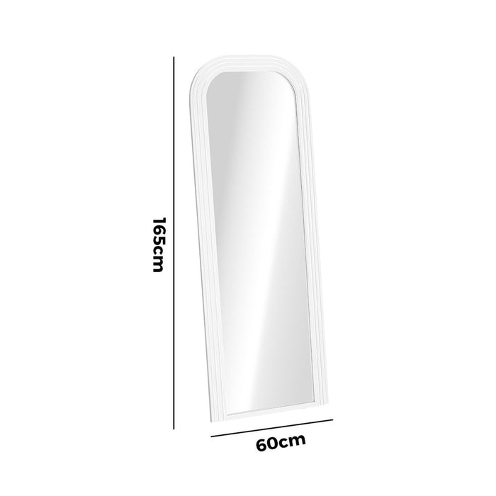 Astore Arched 165 x 60cm Wall or Floor Designer Mirror | Modern Full Length Wooden Décor Mirror