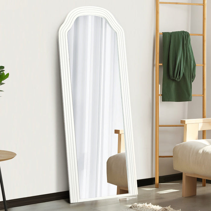 Versailles Arched 165 x 60cm Wall or Floor Designer Mirror | Modern Full Length Wooden Décor Mirror