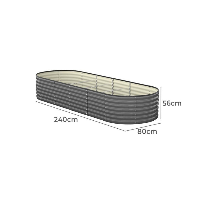 Premium Raised Garden Beds in Various Sizes | Galvanised Steel Planter Garden Beds by Livsip