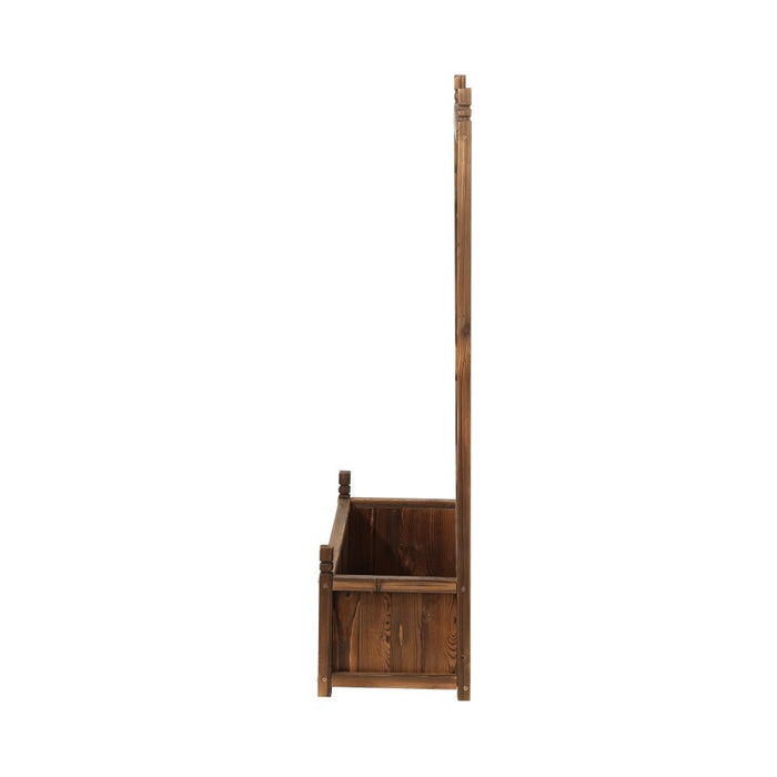 Arezzo Wooden Garden Bed with Climbing Trellis | Raised Garden Bed Standing Flower Vegetable Planter