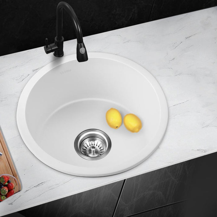Super High Quality Granite Stone Composite Kitchen Sink in Black or White | Kitchen Laundry Granite Sinks