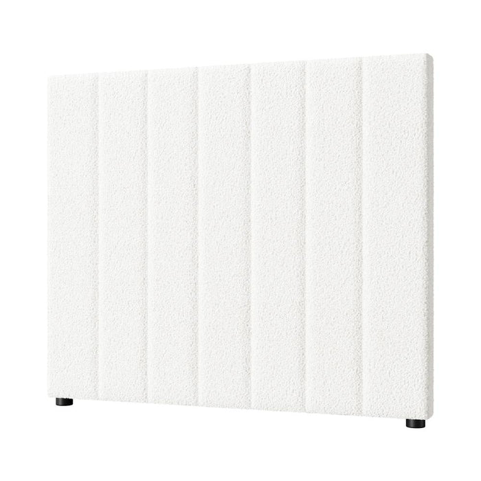 Teddy Milo Boucle Premium Headboard | Soft Touch Snow White Luxury Elegant Bed Head
