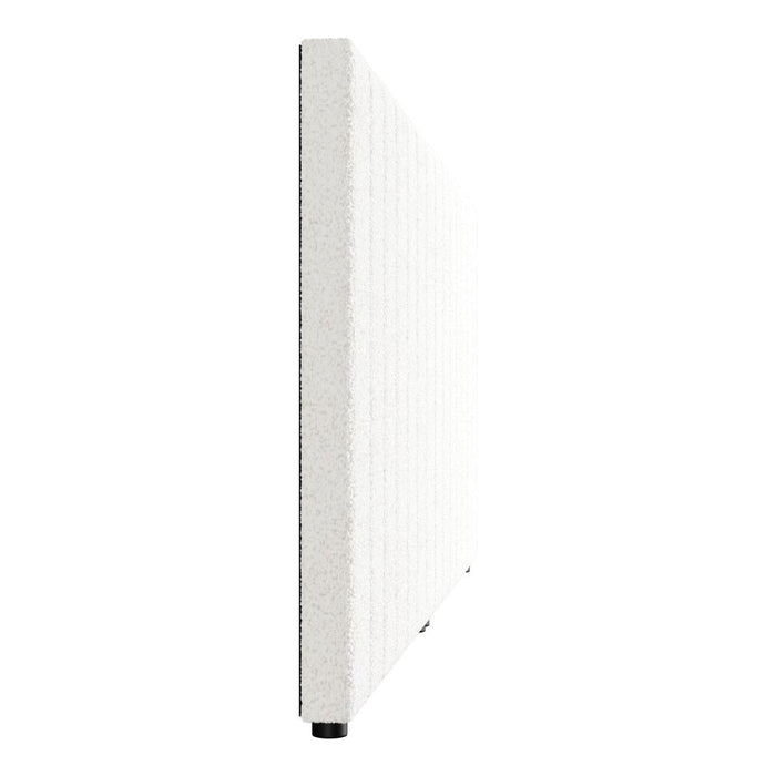 Teddy Milo Boucle Premium Headboard | Soft Touch Snow White Luxury Elegant Bed Head