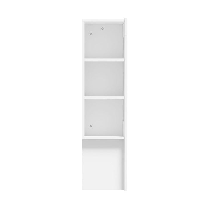 Amari Blacno Wooden Multi Storage Bed Head | White Modern Storage Shelves Feature Headboard