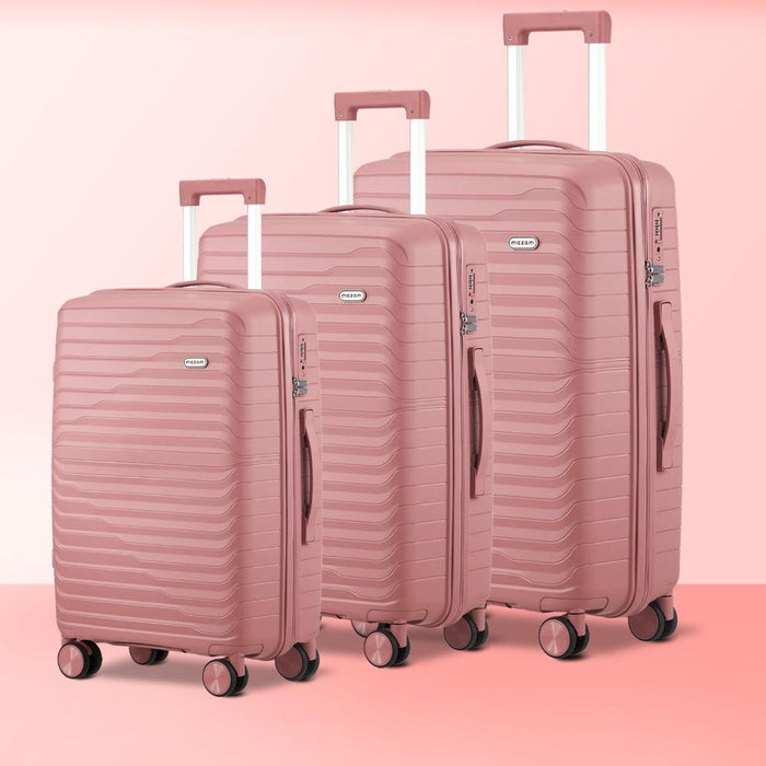 Gulieta Durabale 3pc Hardcase Luggage Set | Premium Lightweight 360 Spinner Wheels Suitcase Travel