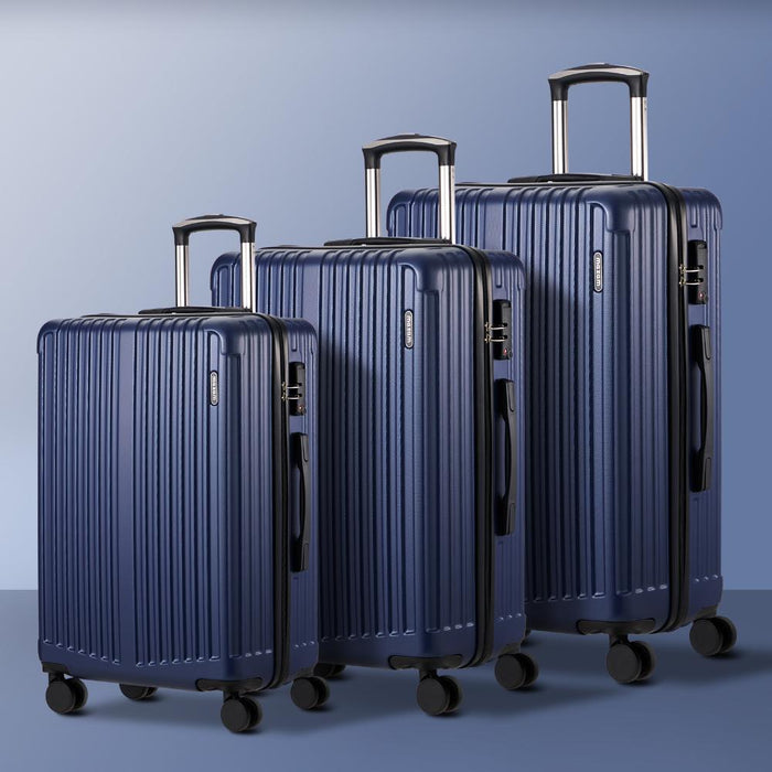Sforza Durabale 3pc Hardcase Luggage Set | Premium Lightweight 360 Spinner Wheels Suitcase