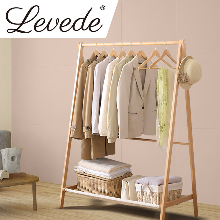 Sorento Two in One Clothes and Shoe Storage Rack | Wooden Multi Purpose Clothes Storage Unit