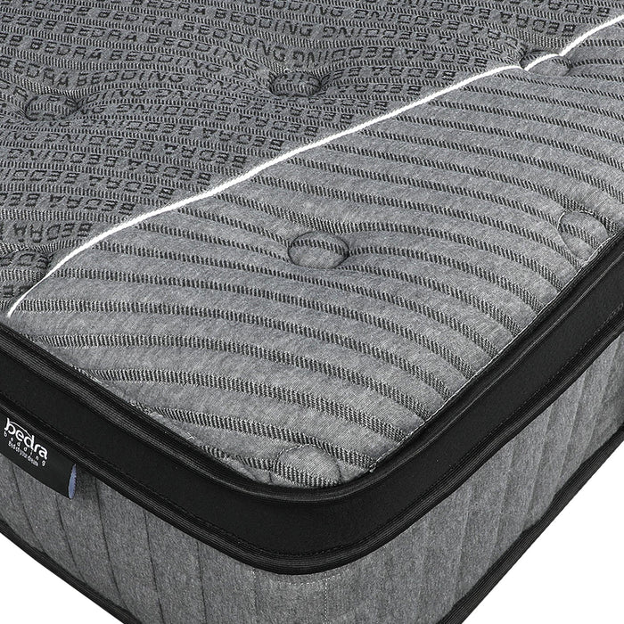 Premium Deluxe 7 Zone Latex Euro Top Mattress | 9 Layer 6 Coil Support System - Medium Firm Mattress by Bedra