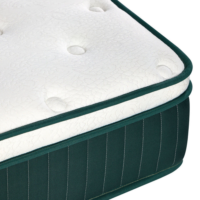 Dreameasy 5 Zone Super Cool Gel Memory Foam Premium 30cm Mattress | 6 Turn Shock Absorbing Medium Firm Hypo Allergenic Matrress