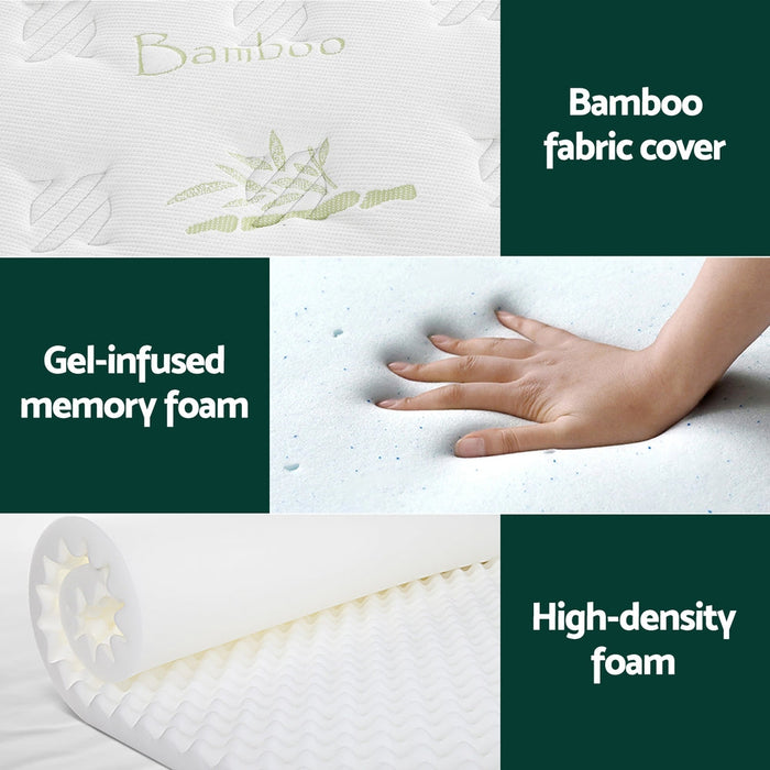 Dreameasy 7 Zone Bamboo Cool Gel Infused Pocket Spring Mattress | Ultra Cooling Airmax Cool Flow 30cm Mattress