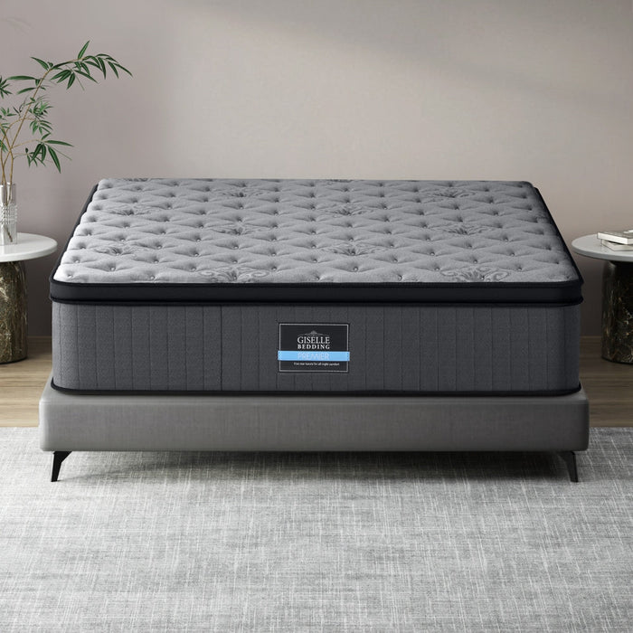 Dreameasy Luxiore Latex Infused Cool Gel 34cm Mattress | Premium Medium Firm Edge Support 5 Zone Mattress
