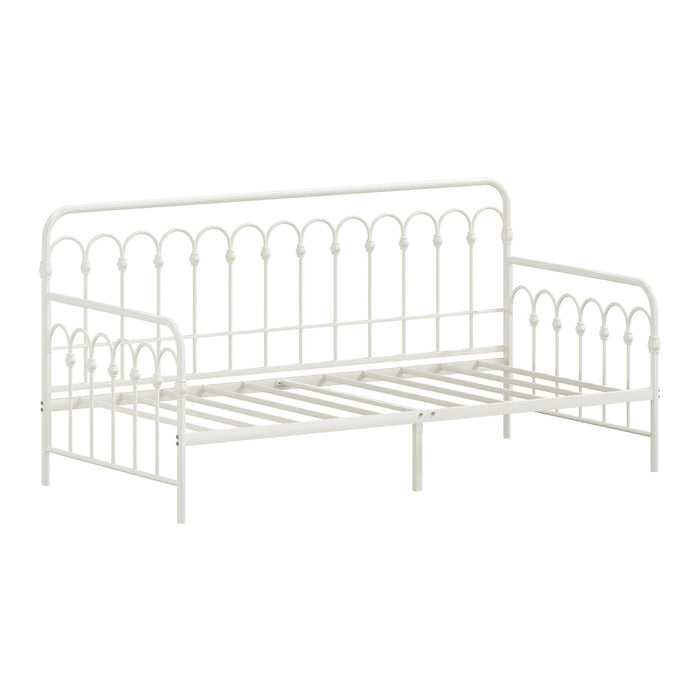 Reggio Pulo Metal Kids Bed Frame| Kids Two in One Daybed Single Size and Optional Single Rollout Trundle