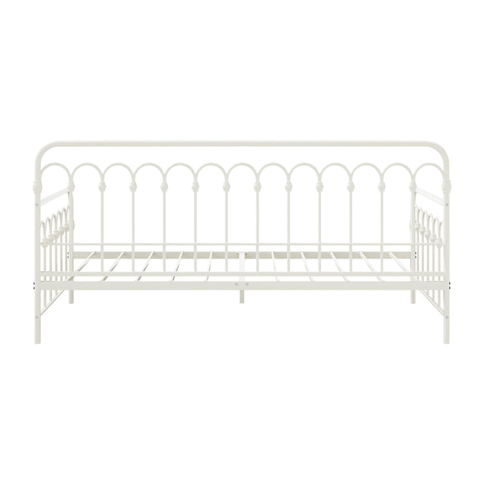 Reggio Pulo Metal Kids Bed Frame| Kids Two in One Daybed Single Size and Optional Single Rollout Trundle