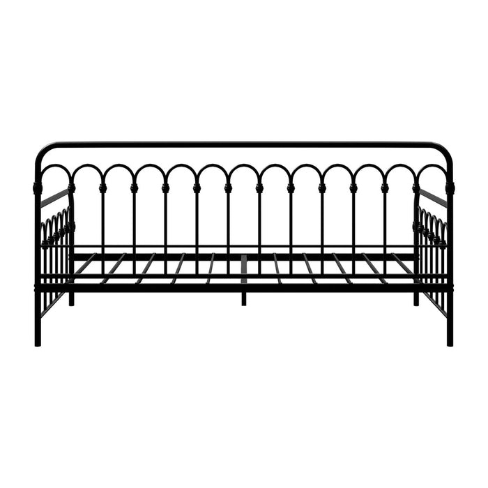 Reggio Pulo Metal Kids Bed Frame| Kids Two in One Daybed Single Size and Optional Single Rollout Trundle
