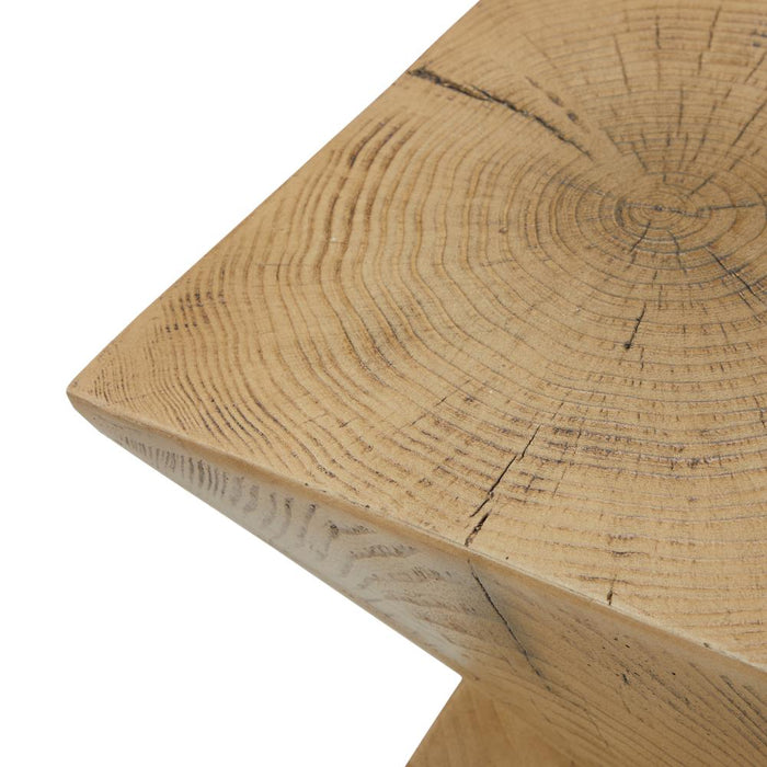 Terzzi Two In One Concrete Diamond Stool or Bedside Table | Indoor Outdoor Verstaile Modern Stands
