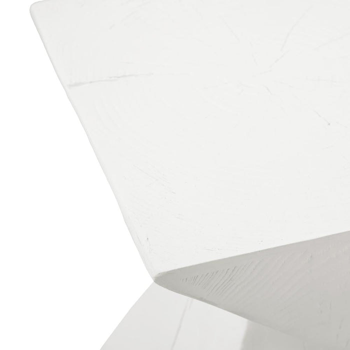 Terzzi Two In One Concrete Diamond Stool or Bedside Table | Indoor Outdoor Verstaile Modern Stands