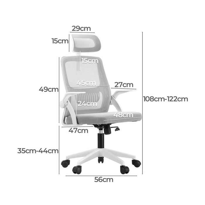 Milano Supreme Ergo Mesh Office Chair | Executive S Curve Adjustable Gaming Computer Chair