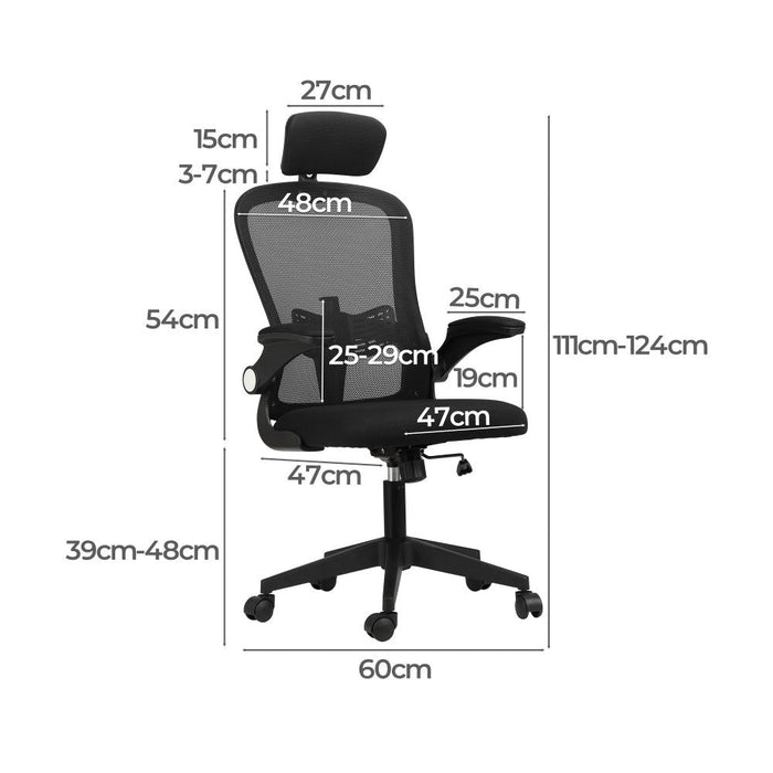 Ermes Deluxe Ergo Mesh Office Chair | Executive S Curve Adjustable Gaming Computer Chair
