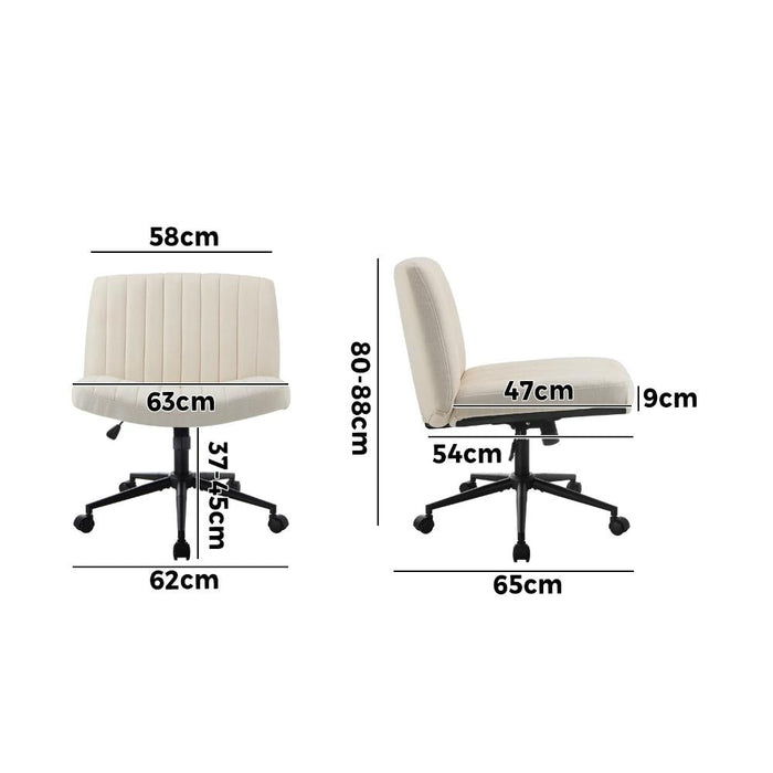 Parisi Retro Mid Back Wide Seat Office Chair |  Adjustable Ultra Comfort Computer Chair