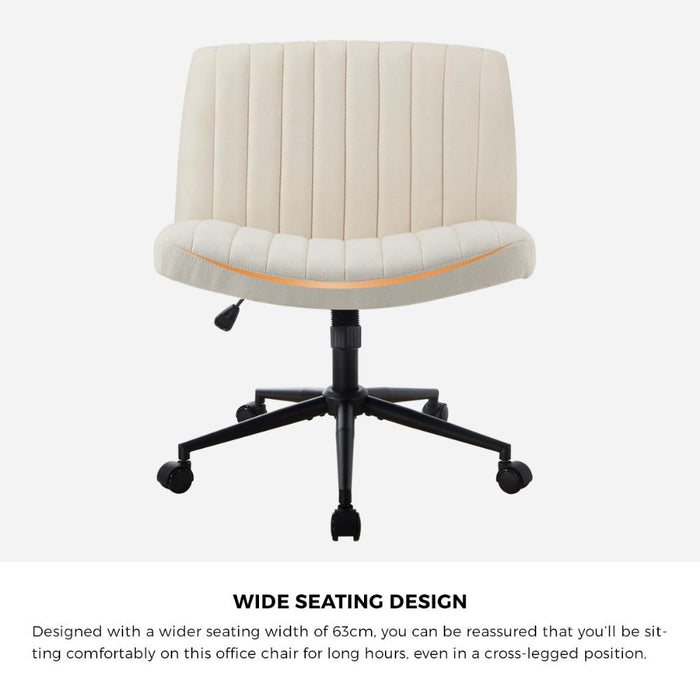 Parisi Retro Mid Back Wide Seat Office Chair |  Adjustable Ultra Comfort Computer Chair