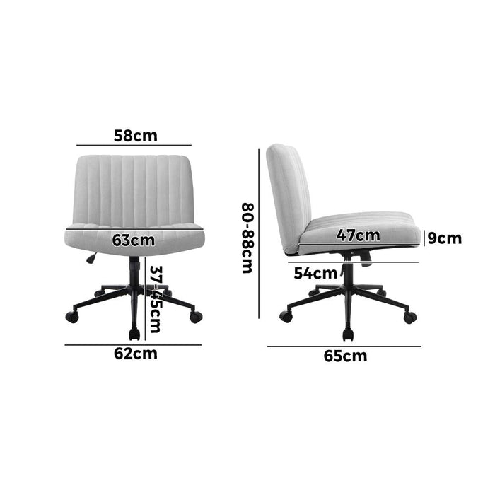 Parisi Retro Mid Back Wide Seat Office Chair |  Adjustable Ultra Comfort Computer Chair
