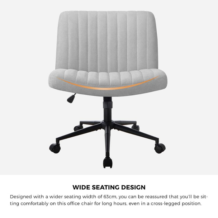 Parisi Retro Mid Back Wide Seat Office Chair |  Adjustable Ultra Comfort Computer Chair