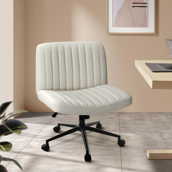 Parisi Retro Mid Back Wide Seat Office Chair |  Adjustable Ultra Comfort Computer Chair