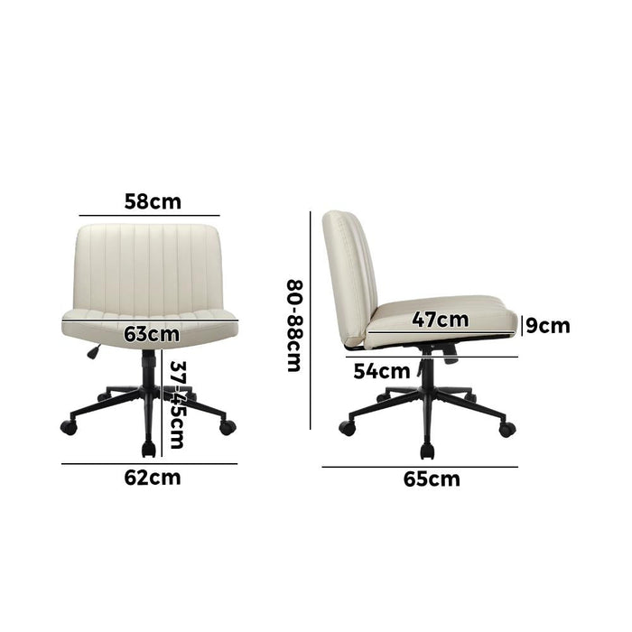 Parisi Retro Mid Back Wide Seat Office Chair |  Adjustable Ultra Comfort Computer Chair