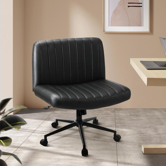 Parisi Retro Mid Back Wide Seat Office Chair |  Adjustable Ultra Comfort Computer Chair