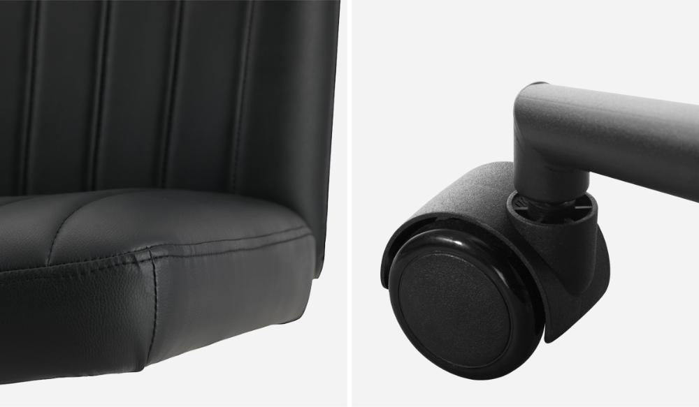 Parisi Retro Mid Back Wide Seat Office Chair |  Adjustable Ultra Comfort Computer Chair