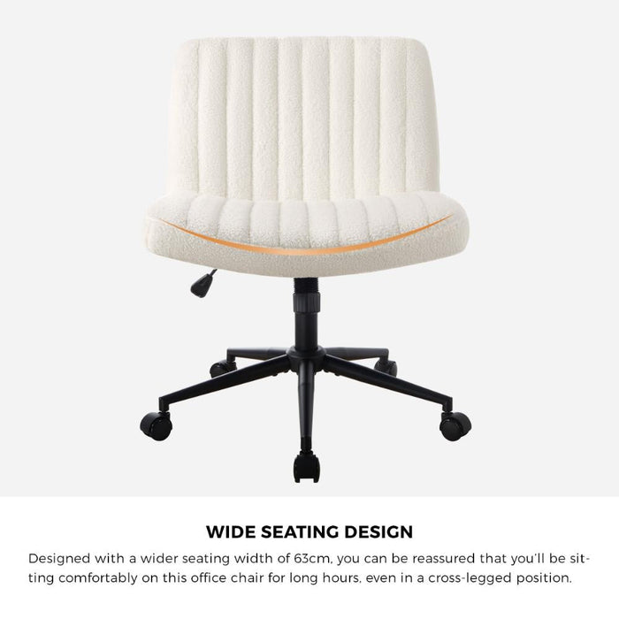 Parisi Retro Mid Back Wide Seat Office Chair |  Adjustable Ultra Comfort Computer Chair