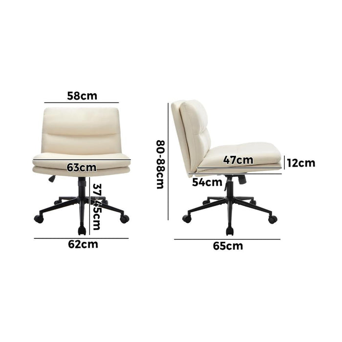 Parisi Modern Mid Back Wide Seat Office Chair |  Adjustable Ultra Comfort Computer Chair