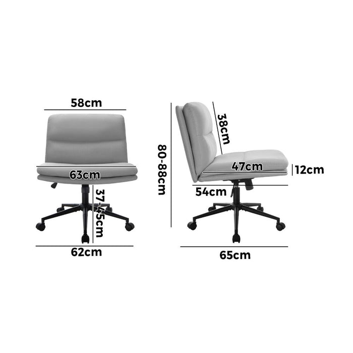 Parisi Modern Mid Back Wide Seat Office Chair |  Adjustable Ultra Comfort Computer Chair