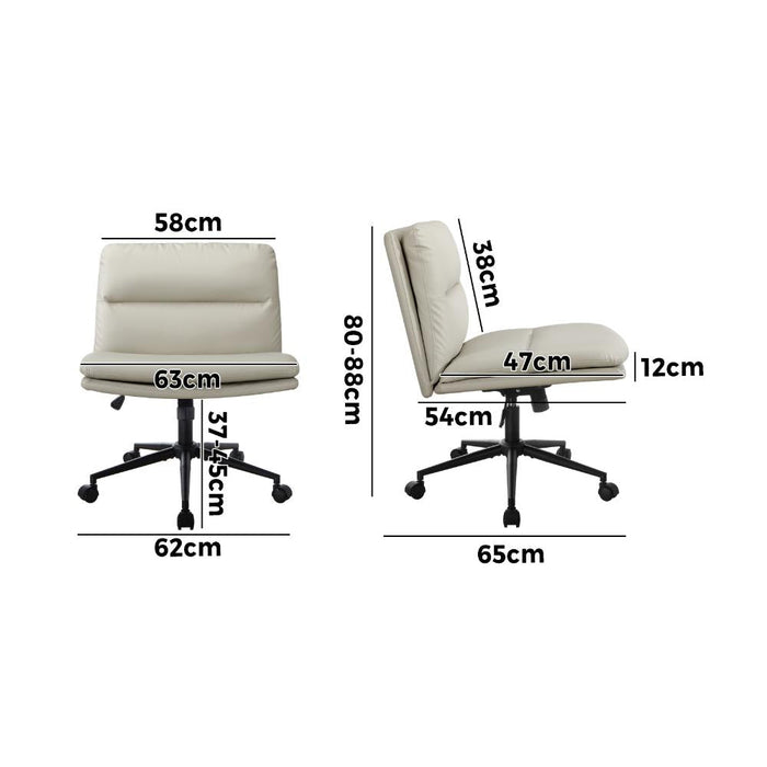 Parisi Modern Mid Back Wide Seat Office Chair |  Adjustable Ultra Comfort Computer Chair