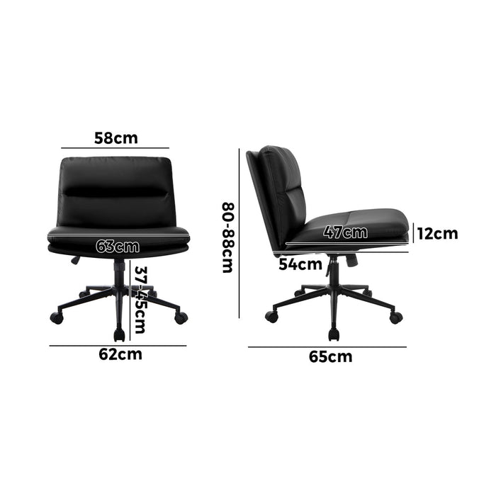 Parisi Modern Mid Back Wide Seat Office Chair |  Adjustable Ultra Comfort Computer Chair